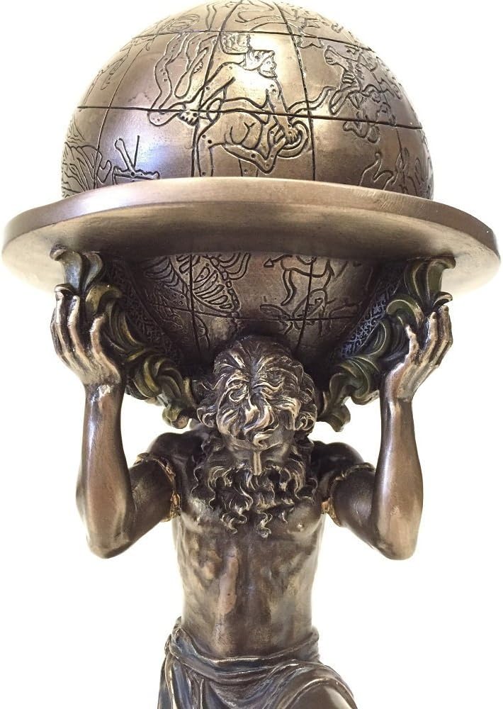 Veronese Design Statue griechischer Titan Atlas trägt die Welt