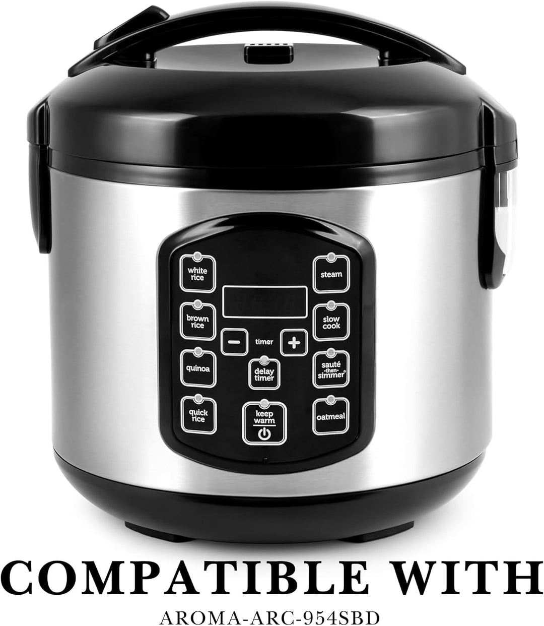 Linkidea Reiskocher Innentopf Ersatz, 304 Edelstahl Schnellkochtopf Topf, Multi-Cooker Ersatz Innens