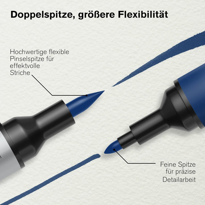 Winsor & Newton 0290169 ProMarker Aquarellmarker - 2 Spitzen, Pinsel- und feiner Spitze, lichtecht,