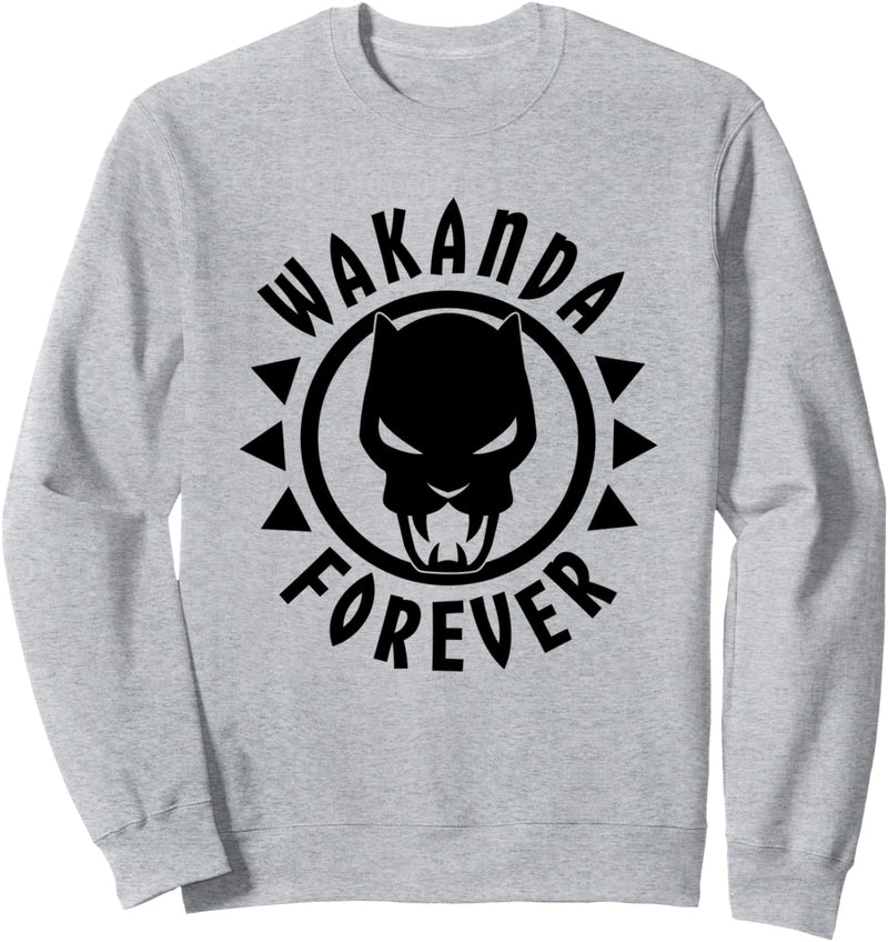 Marvel Black Panther Icon Wakanda Forever Circle Sweatshirt