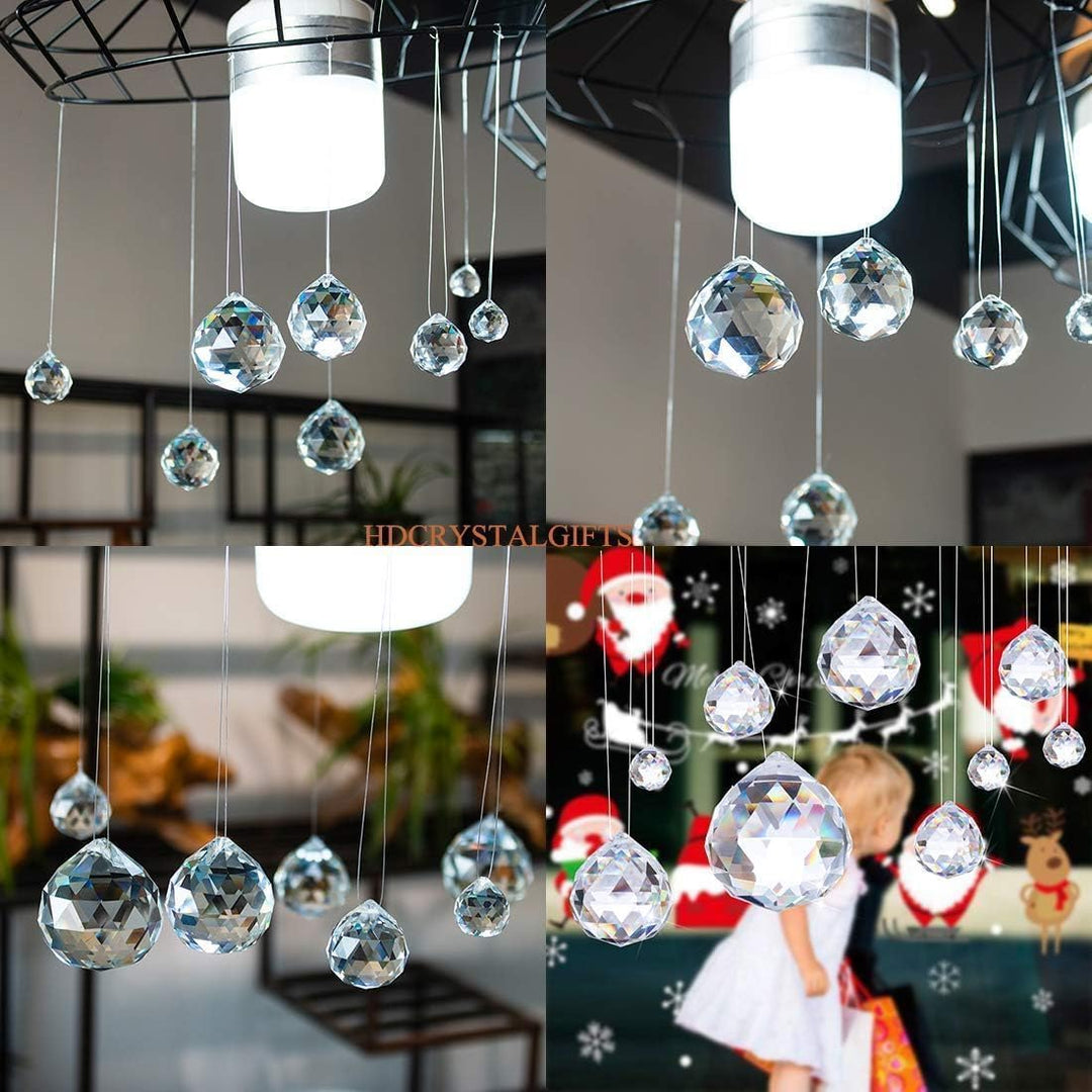 Crystalsuncatcher 20 mm/30 mm/40 mm klare Kristallkugel-Prismen, Kronleuchter, Lampen, Tropfen, häng