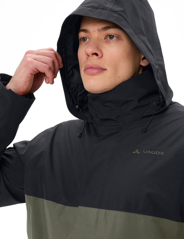 VAUDE Herren Rosemoor 3in1 Jacke Doppeljacke M black/khaki, M black/khaki
