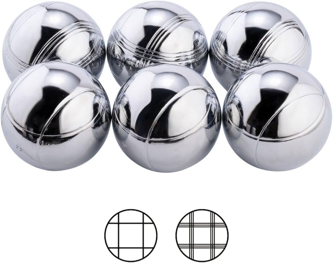 Jeu de boules 6 Metallkugeln im Beutel