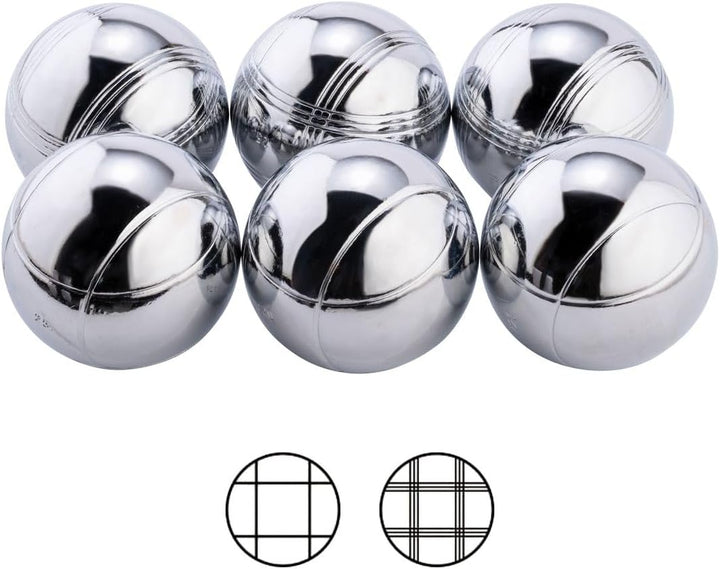 Jeu de boules 6 Metallkugeln im Beutel