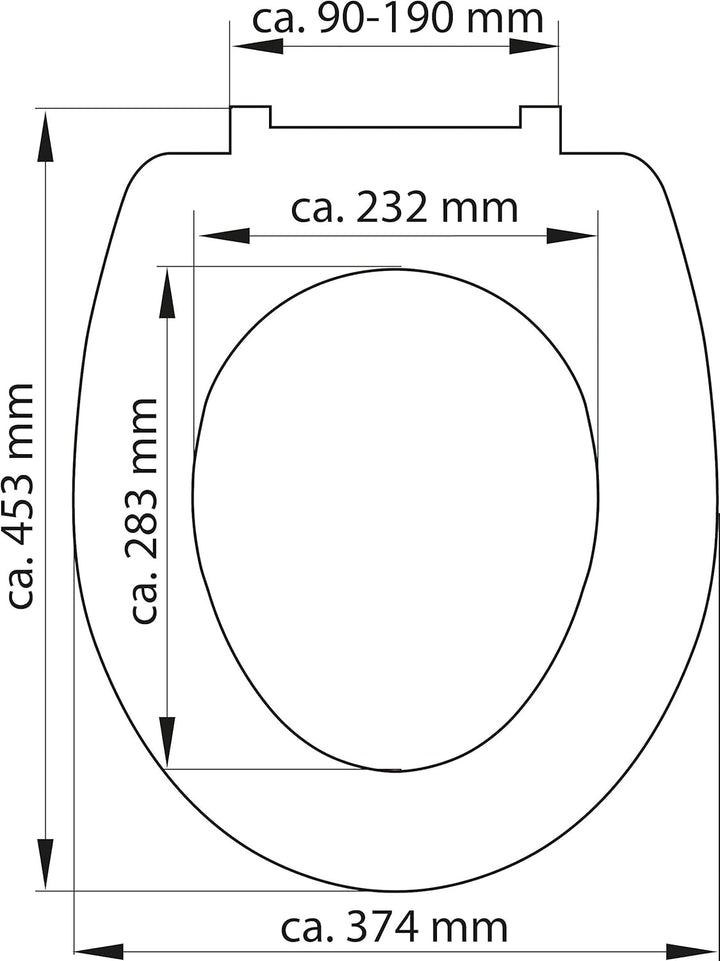 SCHÜTTE WC-Sitz Duroplast BEIGE, Toilettensitz mit Absenkautomatik und Schnellverschluss für die ein