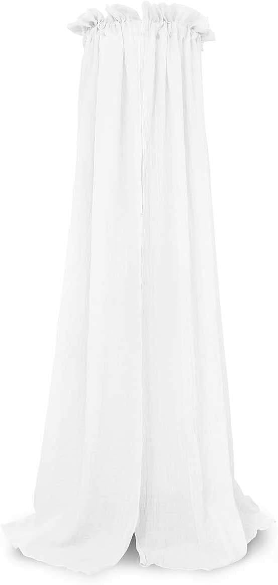 Jollein - Betthimmel Vintage White 155cm - Rosa Baldachin für Babys & Kinder - Himmel für Babybetten