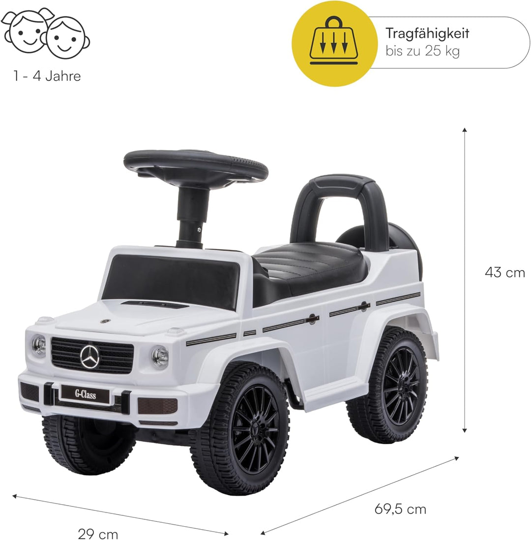 SUV Mercedes Ride-On Schiebeauto für Kinder von 1-4 Jahren, realistische Geräusche, rutschfeste Räde