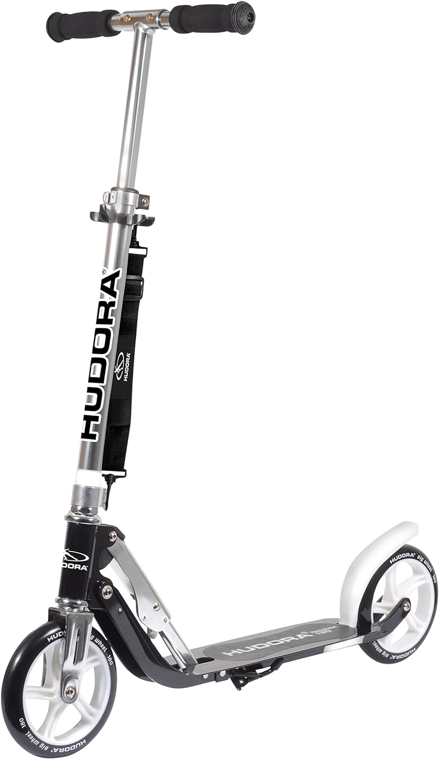 HUDORA BigWheel 180 Scooter - Tretroller für Kinder und Erwachsene - Roller ab 6 Jahre - Cityroller