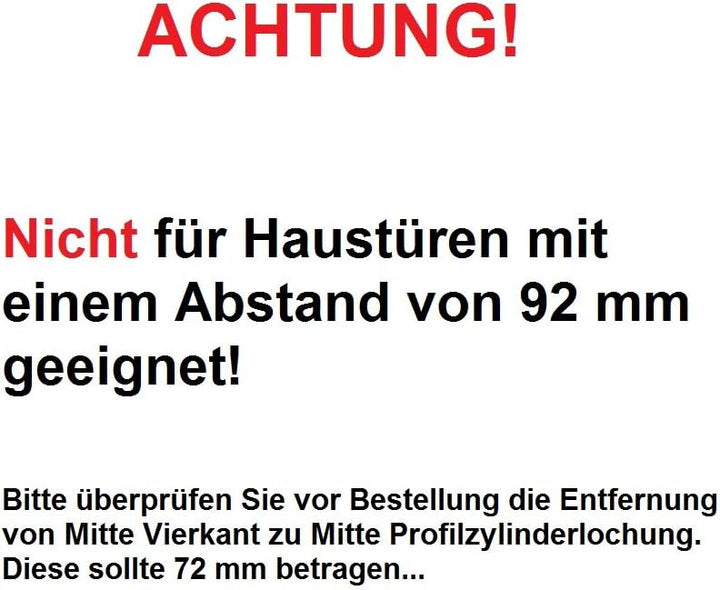 Schutzbeschlag *ES1/WK2/RC2* für WOHNUNGSTÜREN | V2a Edelstahl matt | Kernziehschutz (ohne Profilzyl