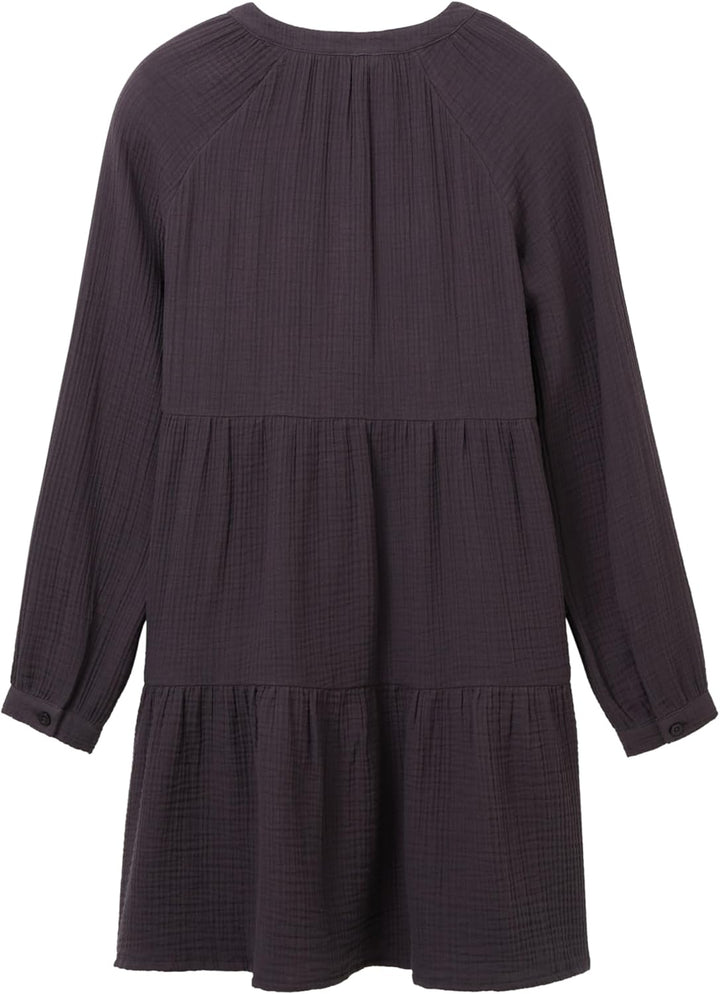 TOM TAILOR Mädchen Musselin Volant Kleid, 152