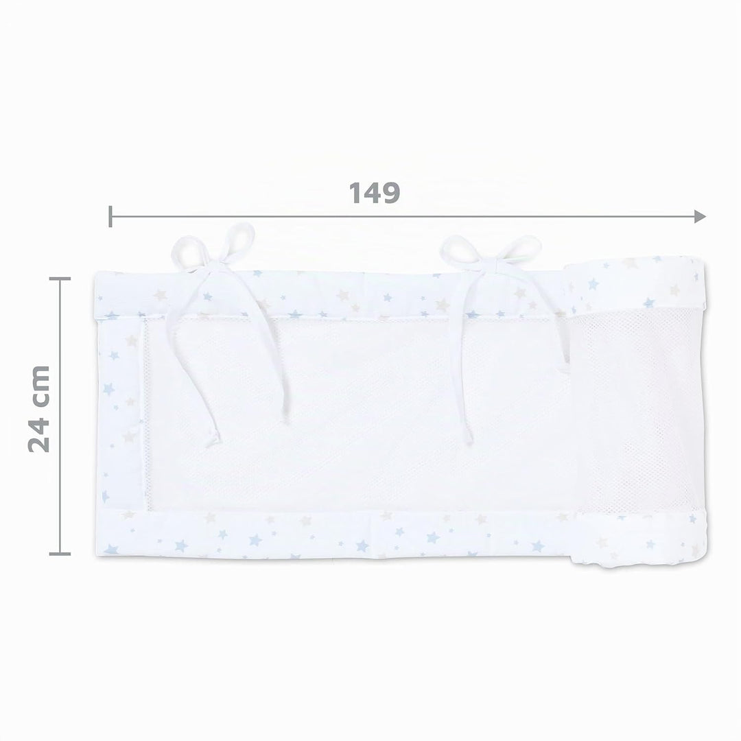 babybay Nestchen Mesh-Piqué / Bettumrandung für Beistellbett / Stossschutz für Baby Bett, passend fü