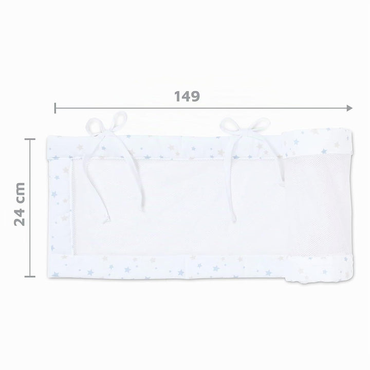 babybay Nestchen Mesh-Piqué / Bettumrandung für Beistellbett / Stossschutz für Baby Bett, passend fü