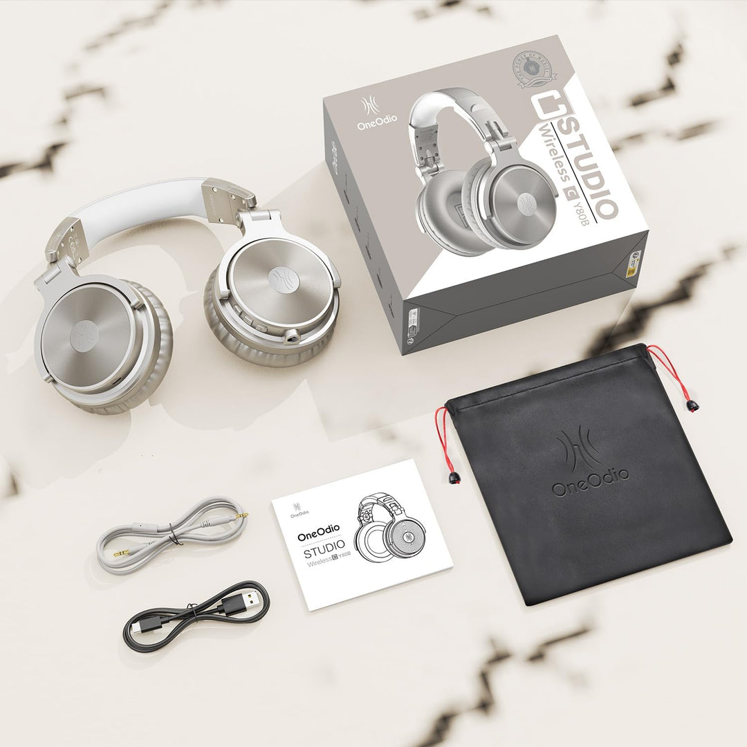 OneOdio Bluetooth Kopfhörer Over Ear [Bis zu 110 Std & BT 5.2] Geschlossene Musik Headphones Kabello