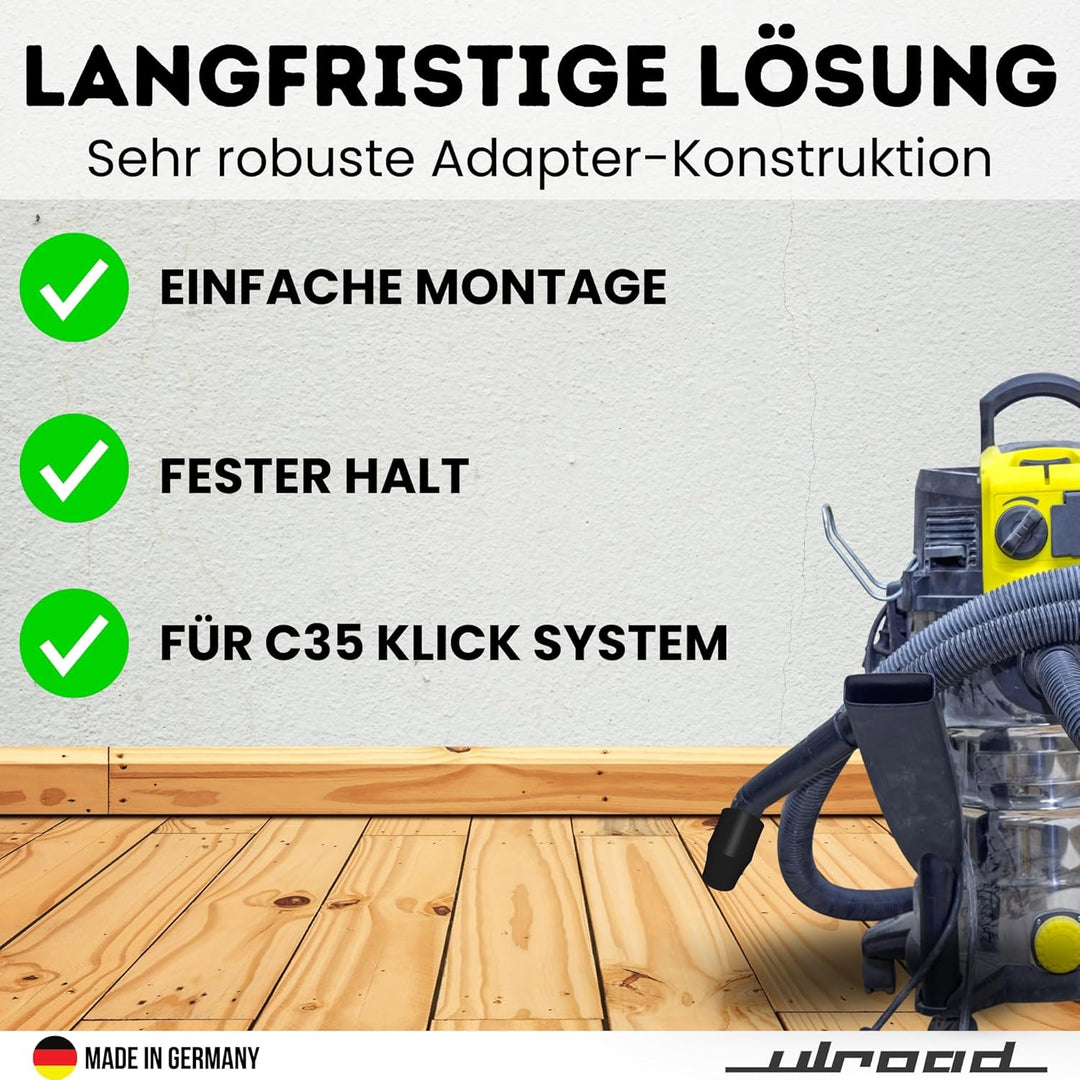 Adapter Absaugung passend für Festool Kapp-Zugsäge KS 60 120 Kapex kompatibel mit Kärcher C35 WD3 WD