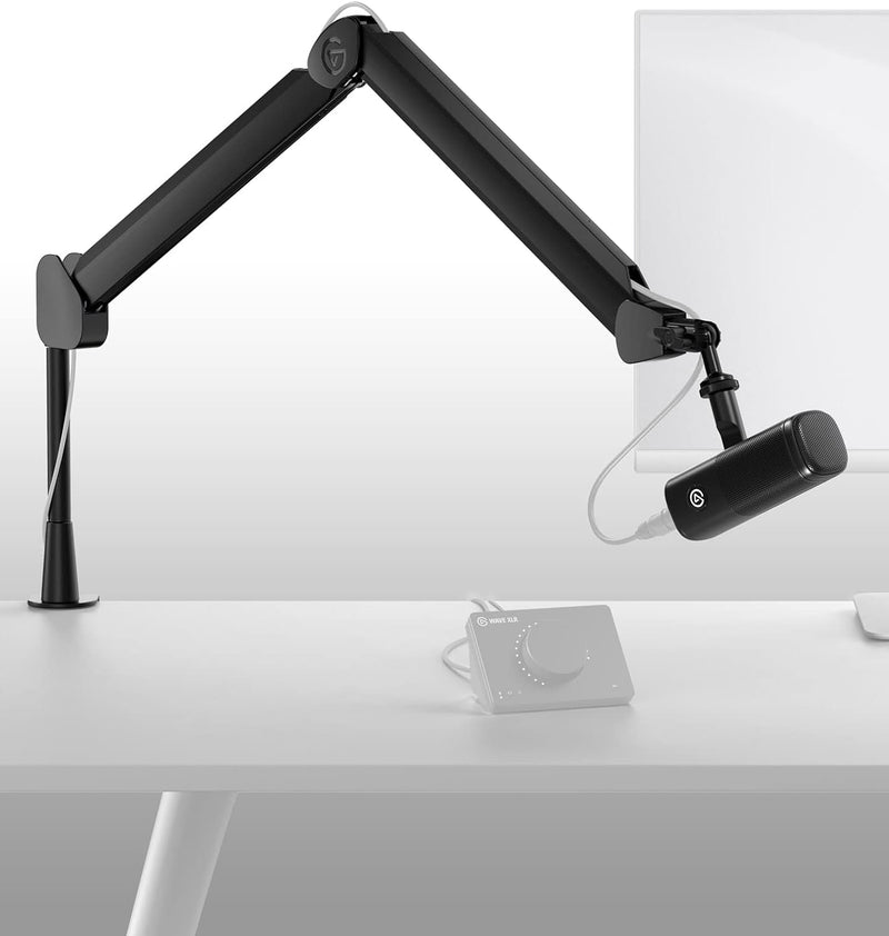 Elgato Wave DX – Dynamisches XLR-Mikro & Wave Mic Arm - Premium Streaming Boom Arm mit Kabelkanälen