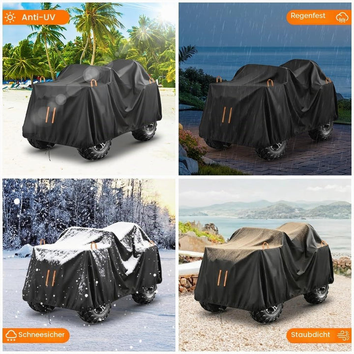 Quad Abdeckplane ATV Abdeckung, Abdeckhaube Wasserdicht, Outdoor Fahrzeug Abdeckplane, 210D Oxford A