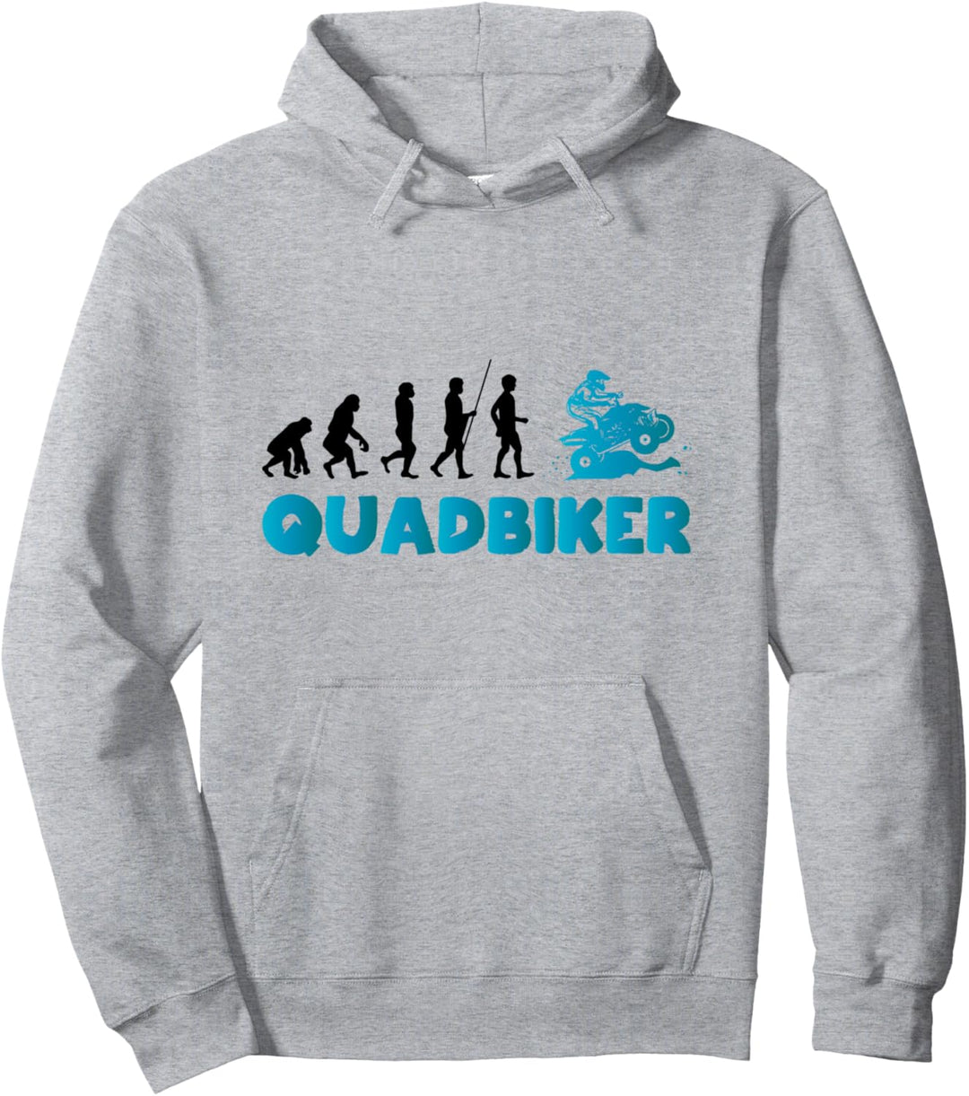 Quadbiker Evolutions Motiv, Lustiger Spruch Quad-Bike Pullover Hoodie