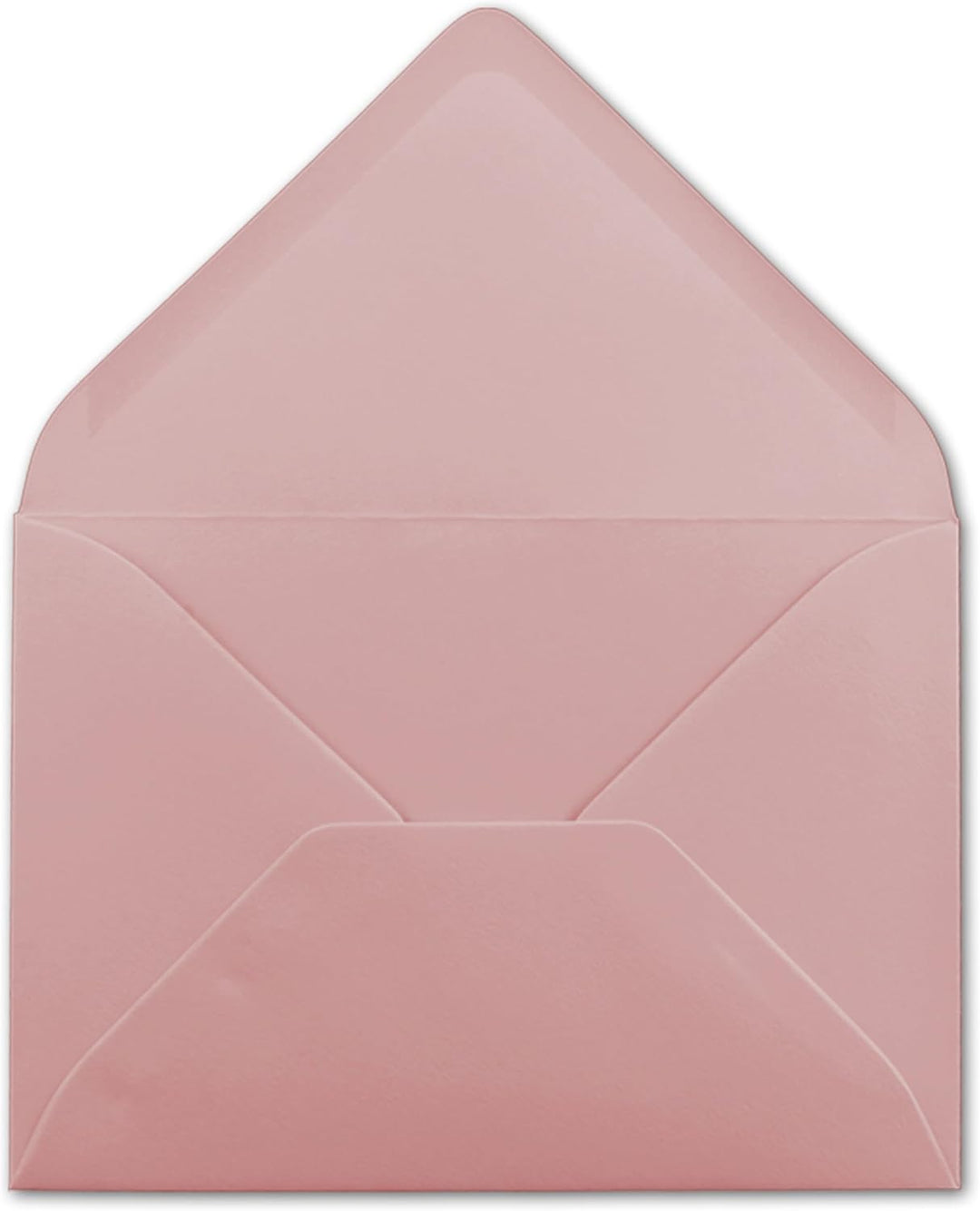 100x kleine Umschläge in Alt-Rosa DIN C7 8,1 x 11,4 cm mit Spitzklappe und Nassklebung in 110 g/m² -