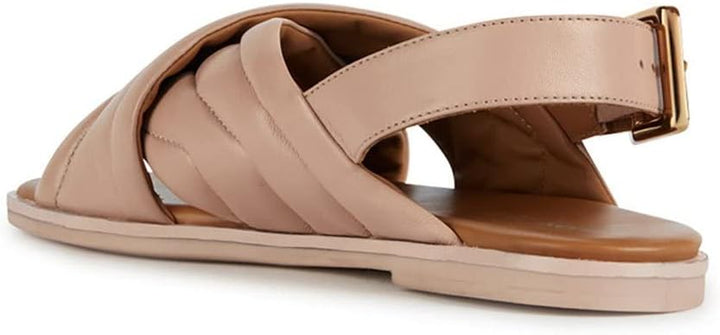 Geox Mädchen D Naileen Flat Sandal 36 EU Nude, 36 EU Nude