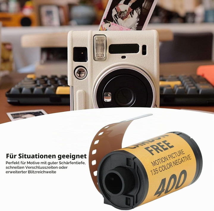 Portra 400 Farbnegativfilm, 35mm Farbfilm Feinkorn ISO 320-400 8 Blatt for Porträtfotografie
