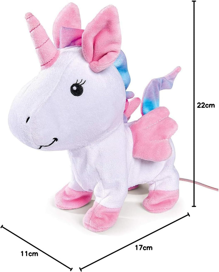Simba 105893021 - Chichi Love Fantasy Unicorn, kabelgesteuertes Einhorn, mit Sound, läuft und bewegt