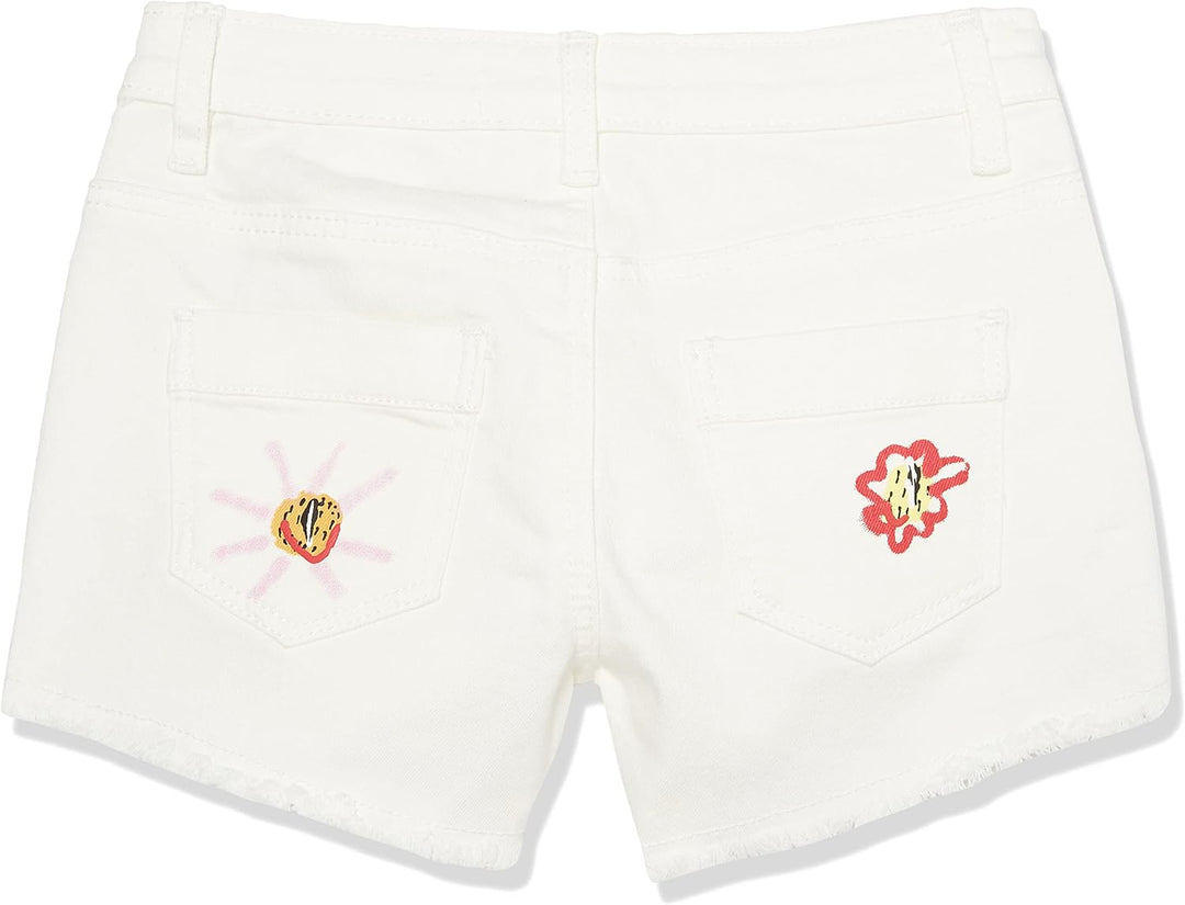 Desigual Mädchen Denim_Flowers Jeans 12 Jahre Weiss, 12 Jahre Weiss