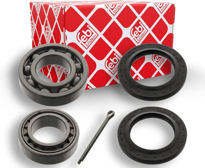 febi bilstein 03691 Radlagersatz mit Wellendichtringen und Splint , 1 Stück