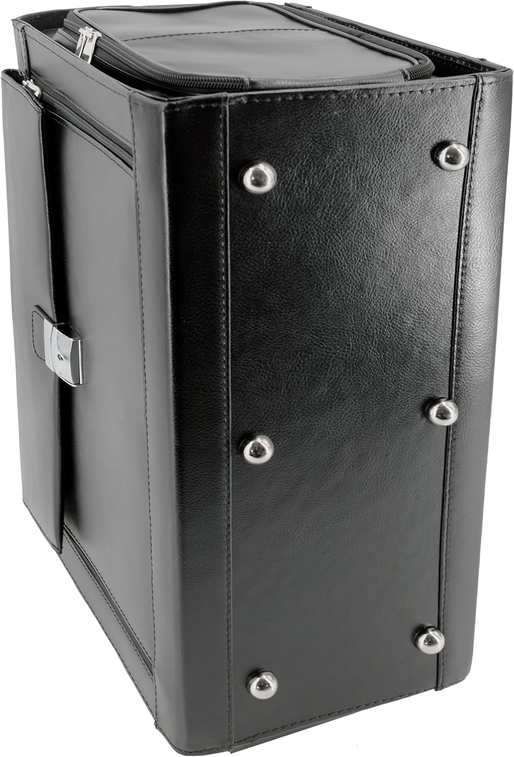 Alassio 45057 - Pilotenkoffer VERONA, aus hochwertigem Leder, ca. 49 x 35 x 24 cm, schwarz