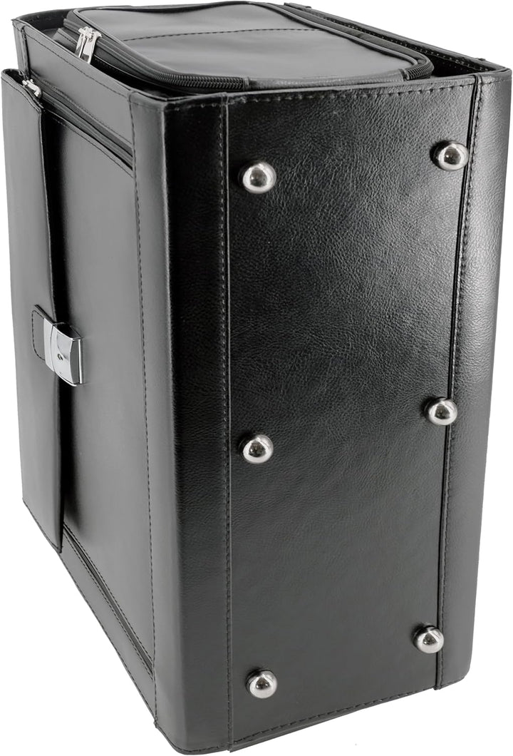 Alassio 45057 - Pilotenkoffer VERONA, aus hochwertigem Leder, ca. 49 x 35 x 24 cm, schwarz