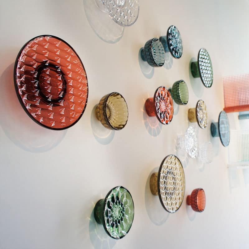Kartell Jellies Coat Hangers, Für die Kleiderhaken, Mittel, Glasklar, 2 Stück Medio Cristallo, Medio