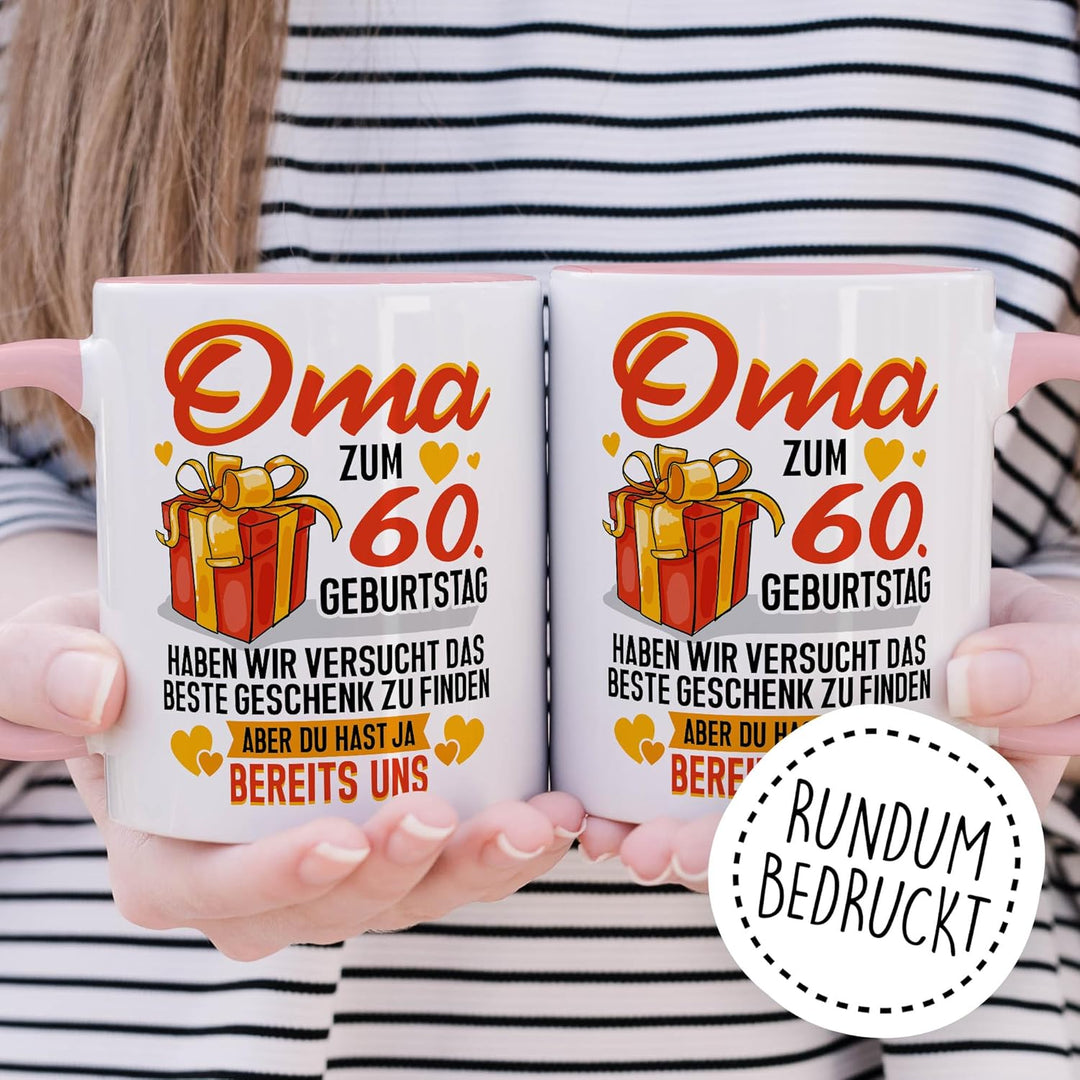 Tasse Grossmutter Geschenk Oma zum 60. Geburtstag haben wir versucht das beste Geschenk zu finden, a