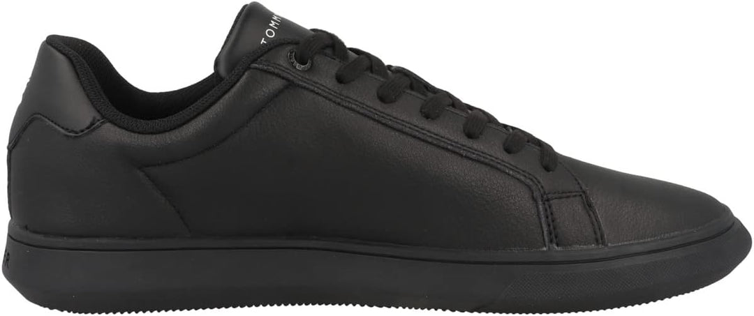Tommy Hilfiger Herren Corporate Cup Leather Stripes Fm0fm04275 Cupsole Sneaker 40 EU Schwarz, 40 EU