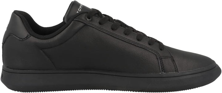 Tommy Hilfiger Herren Corporate Cup Leather Stripes Fm0fm04275 Cupsole Sneaker 40 EU Schwarz, 40 EU