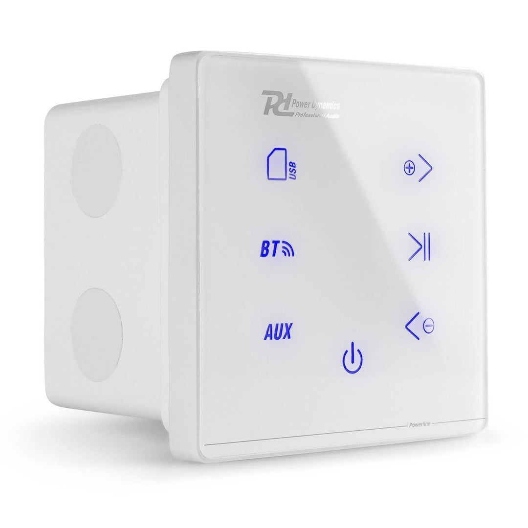 Power Dynamics Powerline A50W - Wandverstärker Bluetooth 5.0 Stereo Verstärker für Einbau, Wohnzimme
