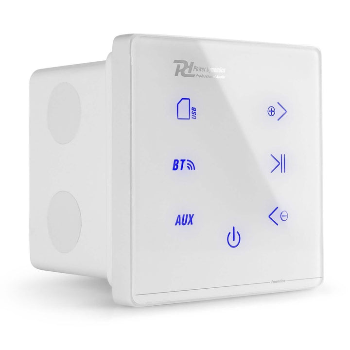 Power Dynamics Powerline A50W - Wandverstärker Bluetooth 5.0 Stereo Verstärker für Einbau, Wohnzimme
