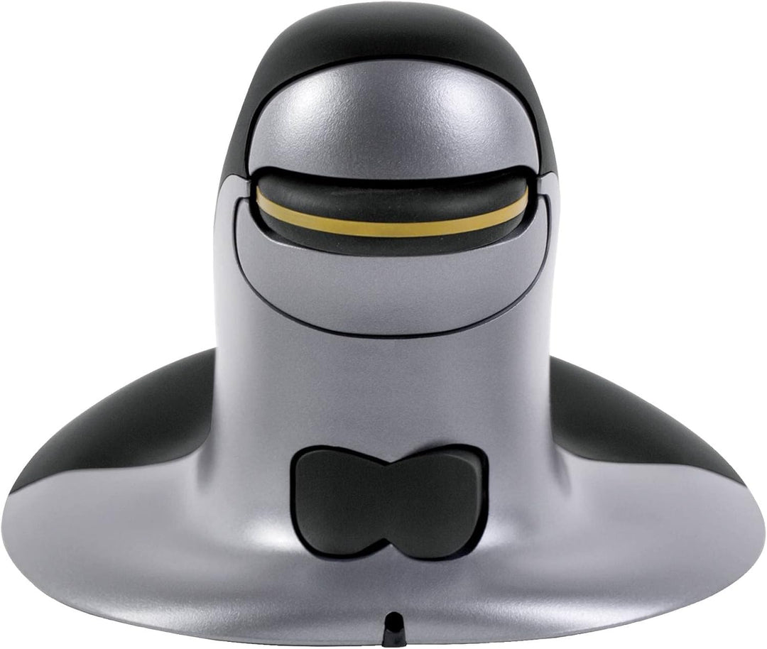 Fellowes Penguin Maus Grösse M 9894701 vertikal kabellos, Schwarz/Grau