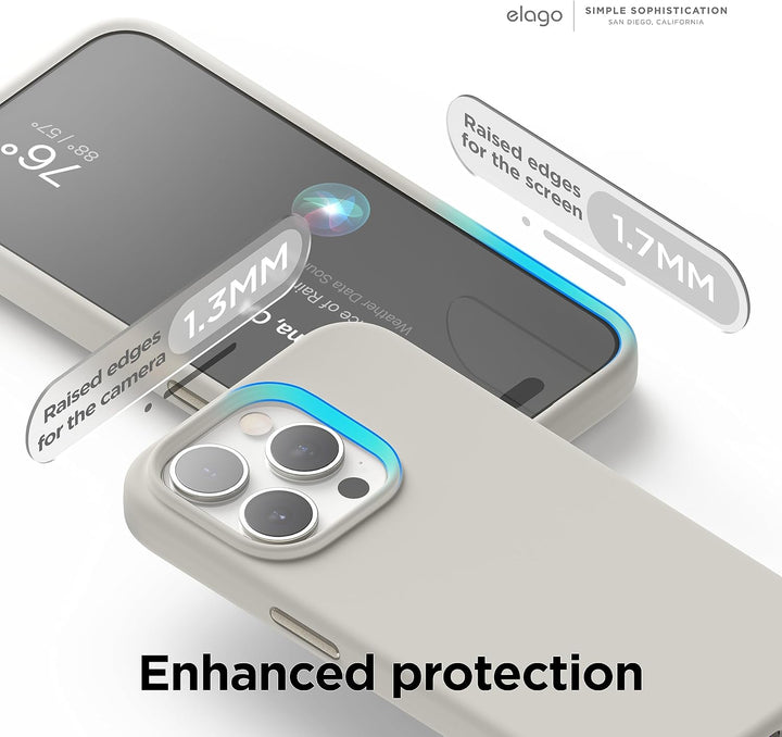 elago Magnetische Silikonhülle Kompatibel mit iPhone 15 Pro Hülle, Kompatibel mit MagSafe Alles Zube