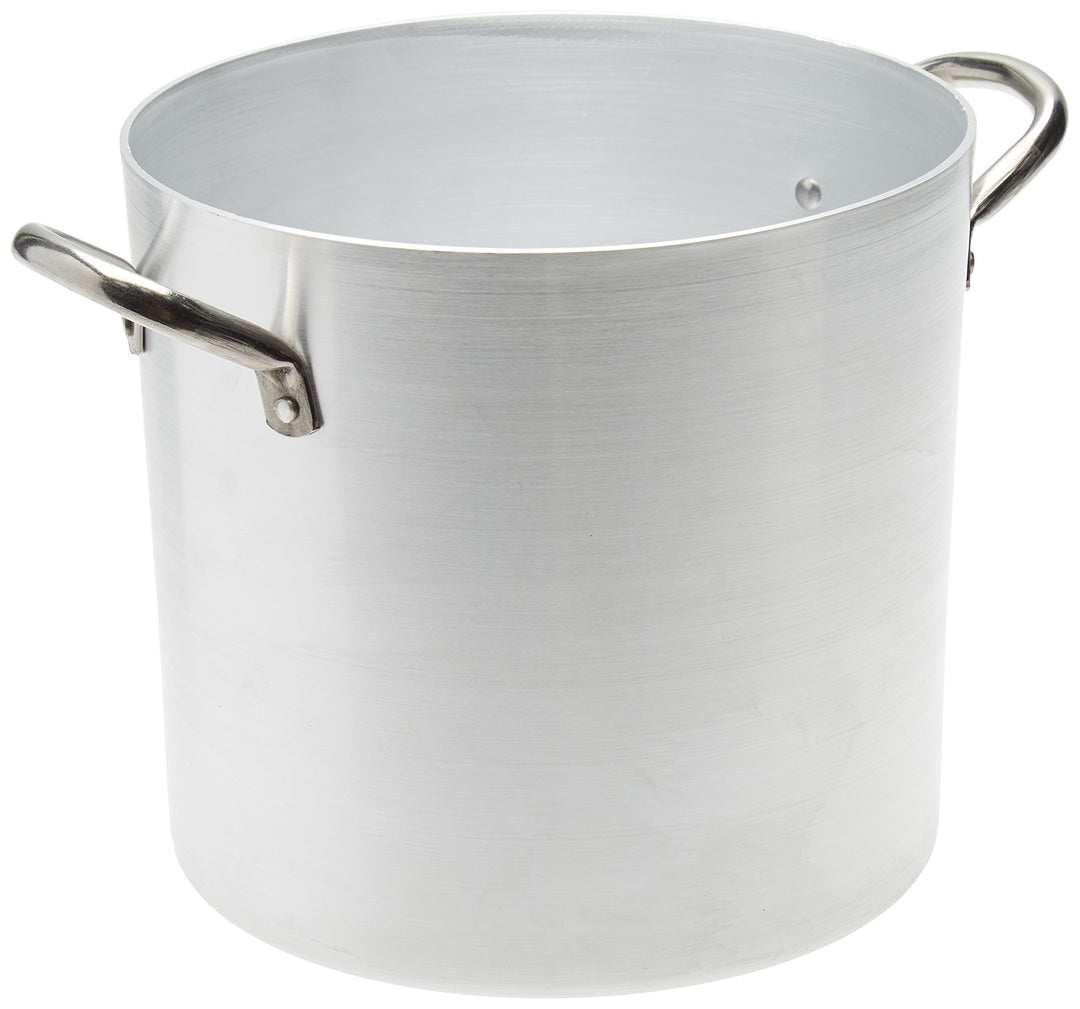 Pentole Agnelli Kochtopf Aluminium mit 2 Griffen, Edelstahl 20 cm, 20 cm