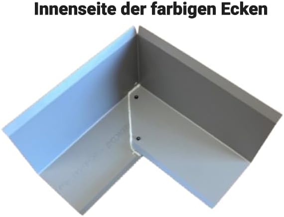 90° Ecke für Ortgangbleche Roofart (anthrazit RAL 7016), Anthrazit Ral 7016