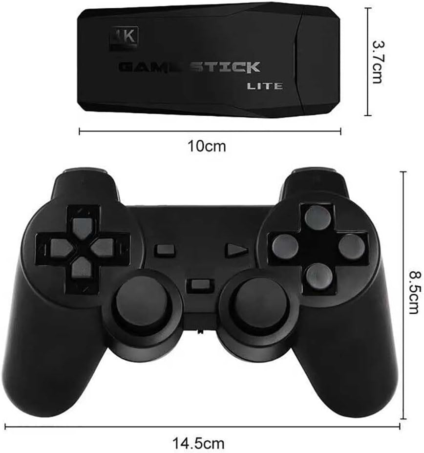 M8 Retro Spielkonsolengriff, mit 2 drahtlosen Spielcontrollern, über 20.000 Spiele, perfekte Spielge