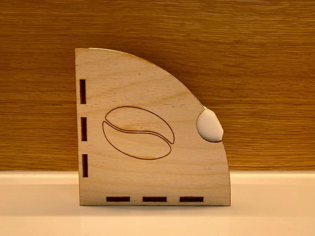 Filterhalter für Hario V60 Filterpapier aus Holz - Handmade personalisierbar (V60-03, Herz), Herz V6
