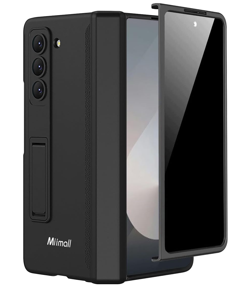 Miimall Kompatibel mit Samsung Galaxy Z Fold 6 Hülle mit Displayschutz Anti-Peeping+Magnetischer Sch
