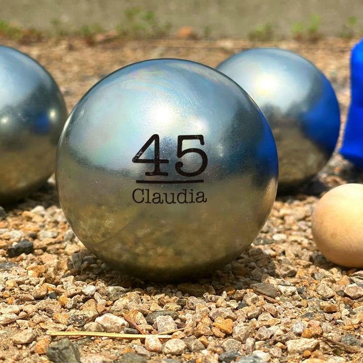 Personalisierte Boule-Kugeln - Geburtstag