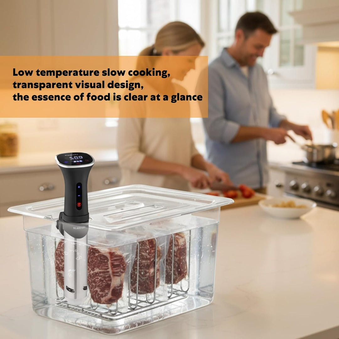 Sous Vide Behälter 11L Mit Deckel und Edelstahl Halterung für Sous Vide Stick Garer Mehrere Marken M