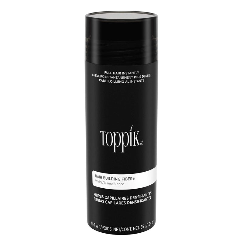 TOPPIK Hair Building Fibers white, 55 g Unparf miert 55 g (1er Pack), Unparf miert 55 g (1er Pack)