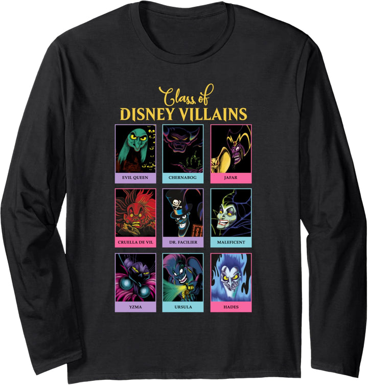 Disney Villains Class Of Disney Villains Yearbook Langarmshirt