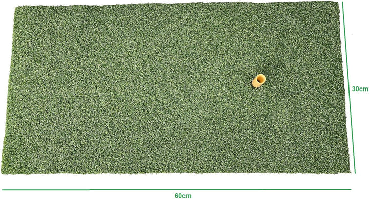LL-Golf ® Golf Abschlagmatte 60x30 cm/Übung Training Matte/Übungsmatte inklusive Gummi Tee/ideal zum