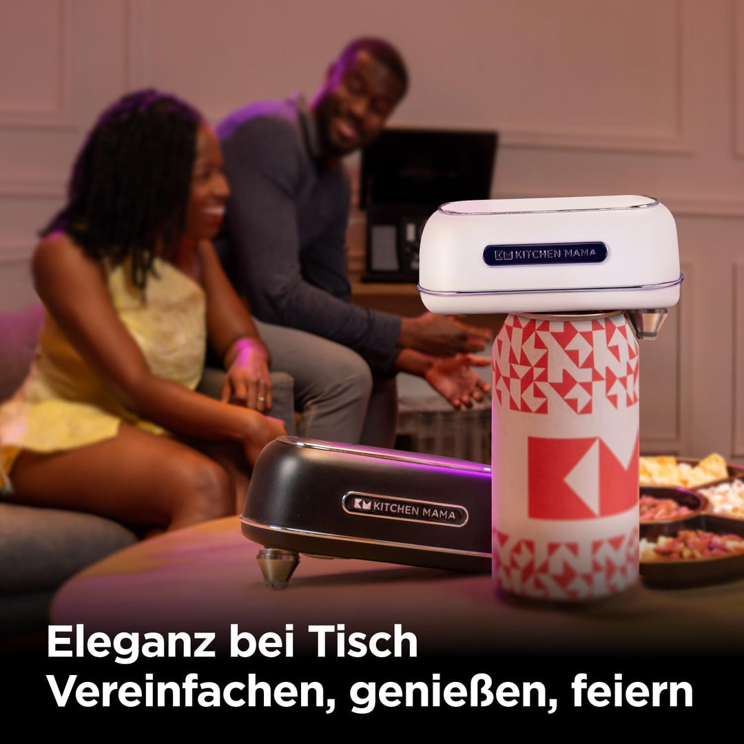 Orbit One wiederaufladbarer Dosenöffner von Kitchen Mama: Freihändige Bedienung, Aufladen über USB-C