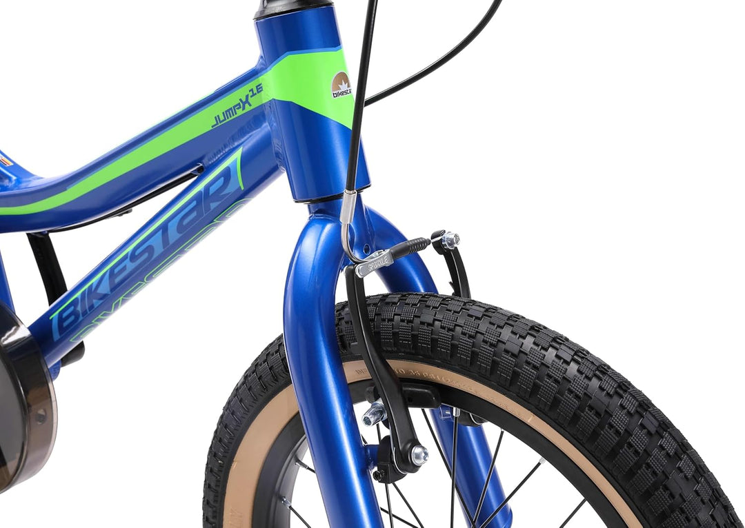 BIKESTAR Kinder Fahrrad Aluminium Mountainbike mit V-Bremse für Mädchen und Jungen ab 4-5 Jahre | 16