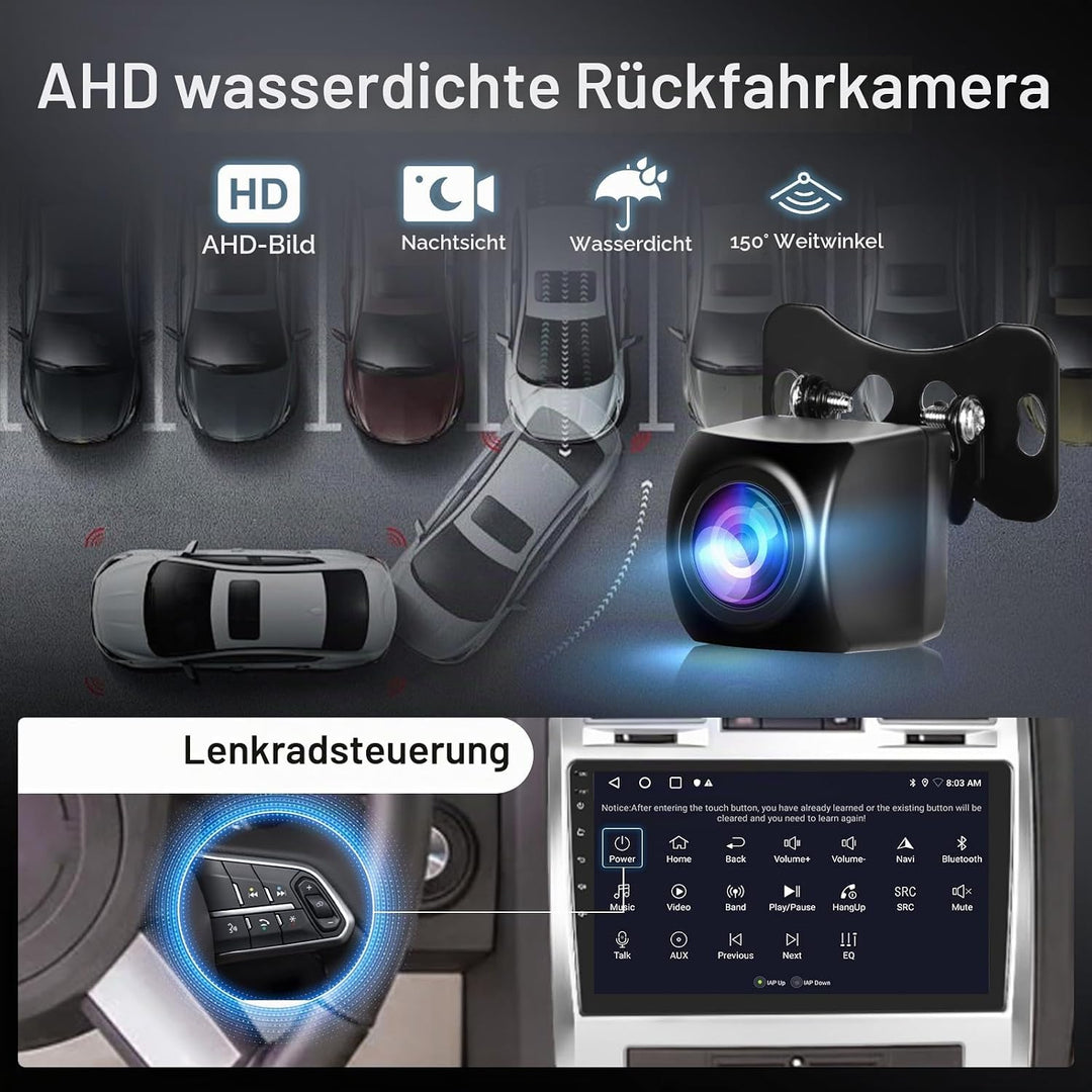 Hodozzy 2GB 64GB Autoradio für Chrysler 300 300C 2004-2011 Radio mit Wireless Carplay Android Auto M
